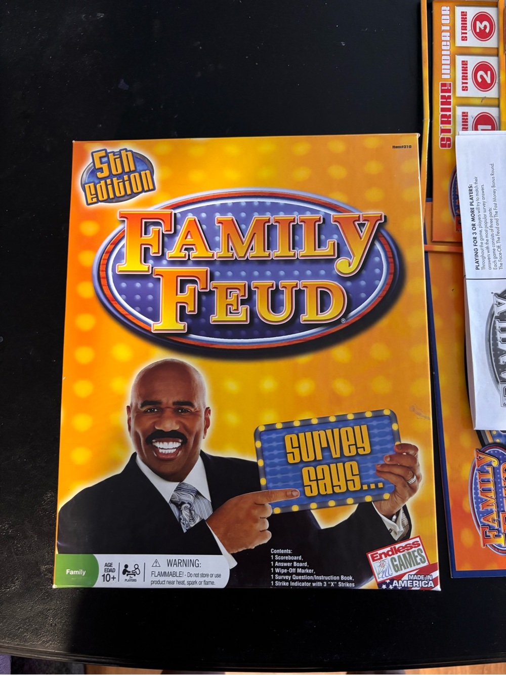 Family Feud 5th Edition Board Game - Bright Yellow Edition